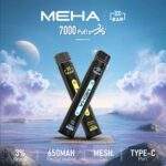 MEHA 魅嗨 Xbar 小黑條 7000口一次性電子煙 650mAh電池 Type-C快充 MESH網狀芯 氣動感應 16種口味 台灣｜紅心芭樂