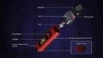 Uwell Crown D Pod Mod 35W 王冠聯名款電子煙主機套裝｜1100mAh大電量 五模式TFT彩屏｜側邊無段氣流 PA線圈相容 (附0.3Ω/0.8Ω線圈)：圖片 3
